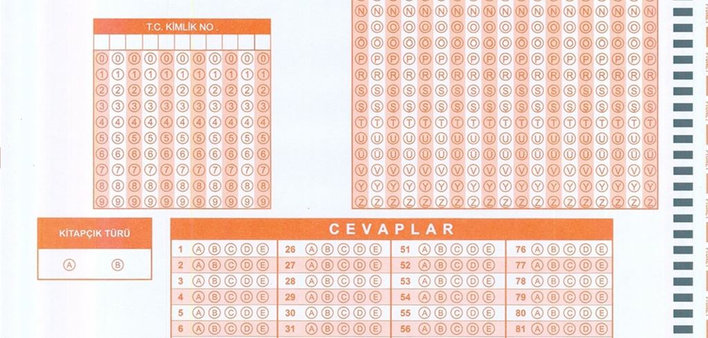 100 Soruluk Yabancı Dil ve Tarama Optik Formu