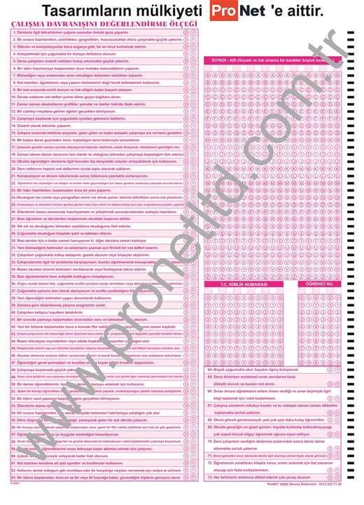 K12NET Çalışma Davranışlarını Değerlendirme Ölçeği