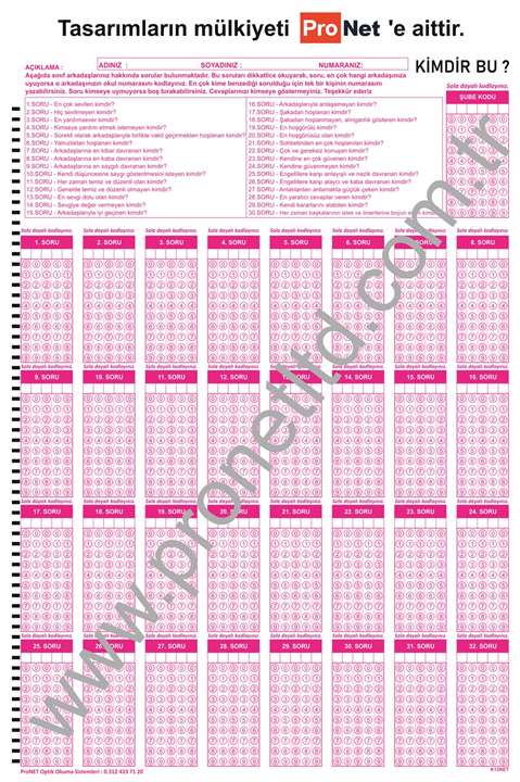 K 12 KİMDİR BU ANKETİ