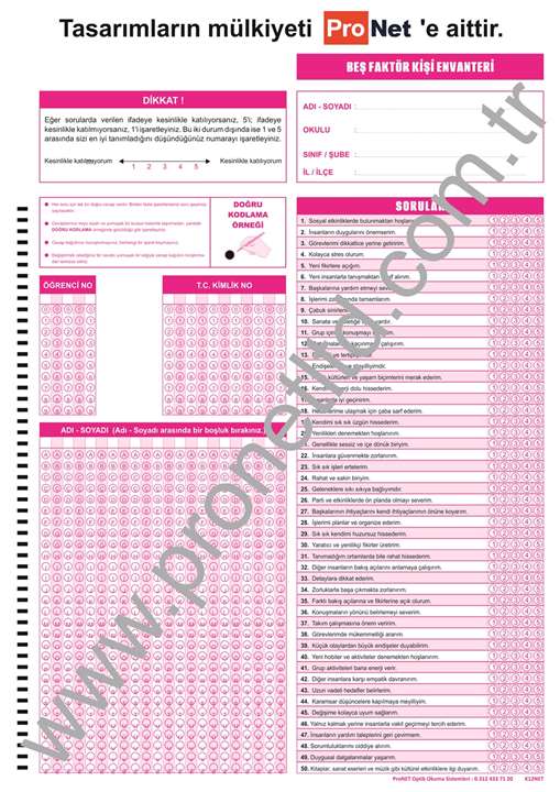 K12NET Beş Faktör Kişi Envanteri (2026 YENİ)
